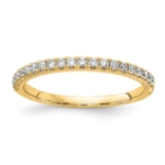 14K Lab Grown Diamond VS DEF 1/4ct Wedding Band