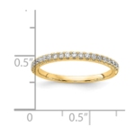 14K Lab Grown Diamond VS DEF 1/4ct Wedding Band - Image 3