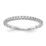 14K White Gold Lab Grown Diamond VS DEF 1/4ct Wedding Band