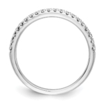 14K White Gold Lab Grown Diamond VS DEF 1/4ct Wedding Band - Image 2