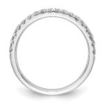 14K White Gold Lab Grown Diamond VS DEF 1/3ct Wedding Band - Image 2