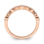 14K Rose Gold Pure Serenity Lab Grown VS/SI FGH Dia Set of 2 Wedding Bands - Image 3