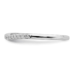 10K White Gold Lab Grown VS/SI FGH Dia Contoured Diamond Band - Image 3