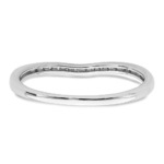 10K White Gold Lab Grown VS/SI FGH Dia Contoured Diamond Band - Image 5