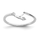 14K White Gold Lab Grown Diamond VS/SI FGH  Fitted Band