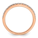 10K Rose Gold Lab Grown Diamond VS/SI FGH Wedding Band - Image 2