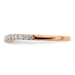 10K Rose Gold Lab Grown Diamond VS/SI FGH Wedding Band - Image 3