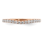 10K Rose Gold Lab Grown Diamond VS/SI FGH Wedding Band - Image 4