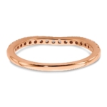 10K Rose Gold Lab Grown Diamond VS/SI FGH Wedding Band - Image 5
