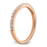 10K Rose Gold Lab Grown Diamond VS/SI FGH Wedding Band - Image 6