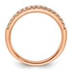 14K Rose Gold Lab Grown Diamond VS/SI FGH Wedding Band - Image 2