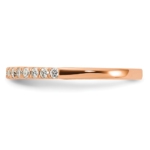 14K Rose Gold Lab Grown Diamond VS/SI FGH Wedding Band - Image 3