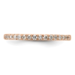 14K Rose Gold Lab Grown Diamond VS/SI FGH Wedding Band - Image 4