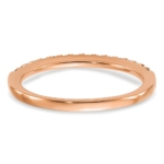 14K Rose Gold Lab Grown Diamond VS/SI FGH Wedding Band - Image 5