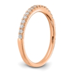 14K Rose Gold Lab Grown Diamond VS/SI FGH Wedding Band - Image 6