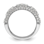 14K White Gold Lab Grown VS/SI FGH Dia Fashion Band - Image 2