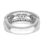 14K White Gold Lab Grown VS/SI FGH Dia Fashion Band - Image 5