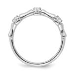 14K White Gold Lab Grown Diamond VS/SI FGH Fancy Ring - Image 2