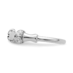 14K White Gold Lab Grown Diamond VS/SI FGH Fancy Ring - Image 3