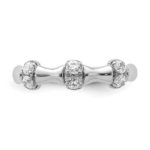 14K White Gold Lab Grown Diamond VS/SI FGH Fancy Ring - Image 5