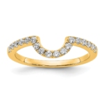 14K Gold Lab Grown Diamond VS/SI FGH Matching Wedding Band