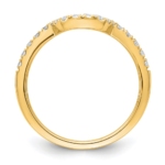 14K Gold Lab Grown Diamond VS/SI FGH Matching Wedding Band - Image 2