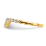 14K Gold Lab Grown Diamond VS/SI FGH Matching Wedding Band - Image 4