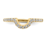 14K Gold Lab Grown Diamond VS/SI FGH Matching Wedding Band - Image 5