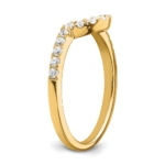 14K Gold Lab Grown Diamond VS/SI FGH Matching Wedding Band - Image 7