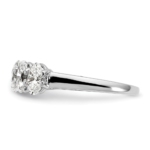 14kw 2ctw VS DEF TRUE ORIGIN Lab Grown Diamond 5 Stone Oval Ring - Image 3