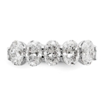 14kw 2ctw VS DEF TRUE ORIGIN Lab Grown Diamond 5 Stone Oval Ring - Image 4
