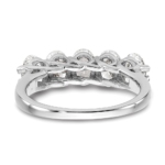 14kw 2ctw VS DEF TRUE ORIGIN Lab Grown Diamond 5 Stone Oval Ring - Image 5