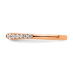 True Origin Rose Gold 1/4 carat Lab Grown Diamond VS/SI  D E F  Fancy Band - Image 3