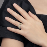 14K Two-Tone Lab Grown Diamond VS/SI FGH Band - Image 8