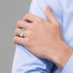 10K White Gold Lab Grown Diamond VS/SI FGH Men's 5-Stone Ring - Image 8