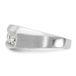 10K White Gold Lab Grown Diamond VS/SI FGH Men's 5-Stone Ring - Image 3