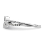 14K White Gold First Promise Lab Grown VS/SI FGH Dia Small Cluster Promise - Image 3