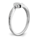 14K White Gold First Promise Lab Grown VS/SI FGH Dia Small Cluster Promise - Image 6