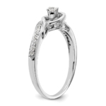 14K White Gold First Promise Lab Grown Diamond VS/SI FGH Promise Ri - Image 6