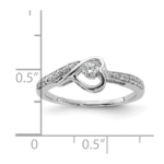 14K White Gold First Promise Lab Grown Diamond VS/SI FGH Promise Ri - Image 7