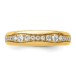 14k Lab Grown Diamond VS/SI FGH Wedding Band - Image 5