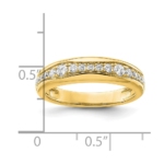 14k Lab Grown Diamond VS/SI FGH Wedding Band - Image 4