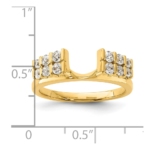 14K Lab Grown VS/SI FGH Dia Ring Wrap - Image 8