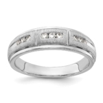 10K White Gold Lab Grown VS/SI FGH Dia Men's Ring