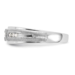 10K White Gold Lab Grown VS/SI FGH Dia Men's Ring - Image 3