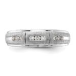 10K White Gold Lab Grown VS/SI FGH Dia Men's Ring - Image 4