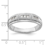 10K White Gold Lab Grown VS/SI FGH Dia Men's Ring - Image 5