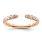 14K Rose Gold TRUE ORIGIN Lab Grown Diamond VS DEF Band