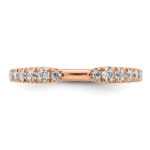 14K Rose Gold TRUE ORIGIN Lab Grown Diamond VS DEF Band - Image 4