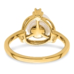 14K Lab Grown VS/SI FGH Dia & FWC Pearl Ring - Image 5